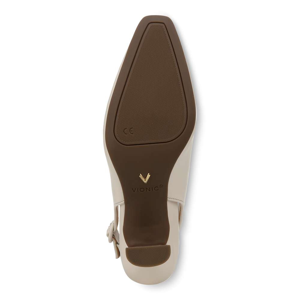 Perris Slingback Heel - Cream