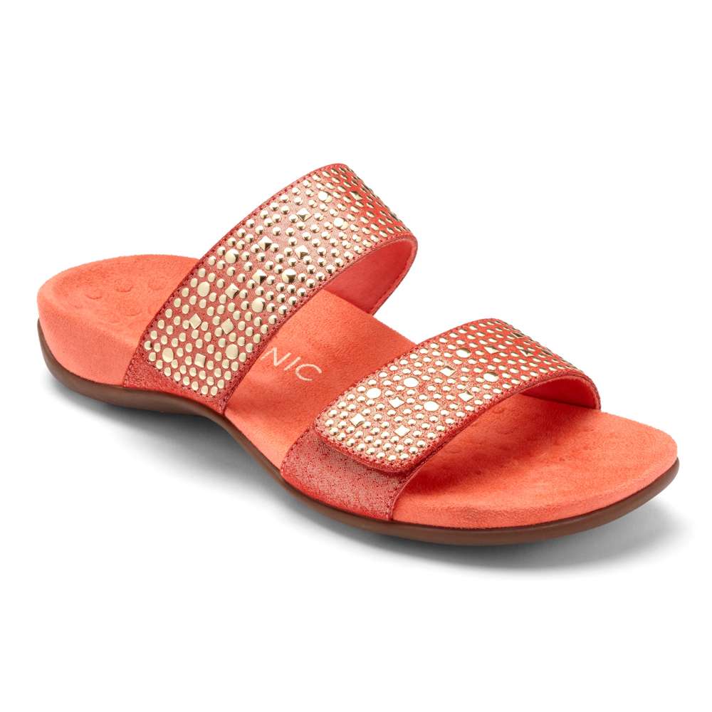 Samoa Slide Sandal - Coral