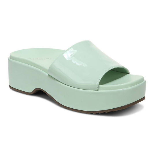 Trista Flatform Slide - Menta Patent