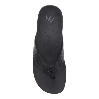 Allora Smooth Toe Post Sandal - Black